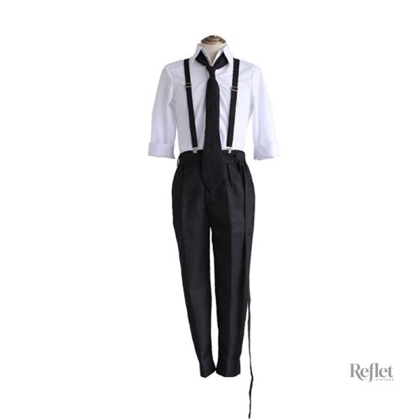 Bretelles élégantes sur pantalon vintage homme