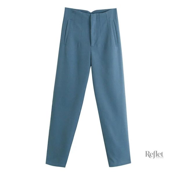 Pantalon femme à imprimé floral vintage