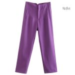 Pantalon slim femme vintage