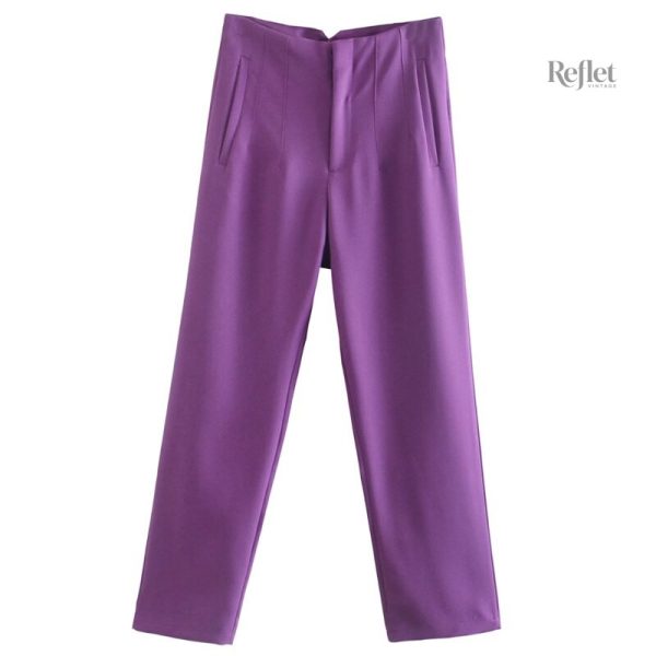 Pantalon slim femme vintage