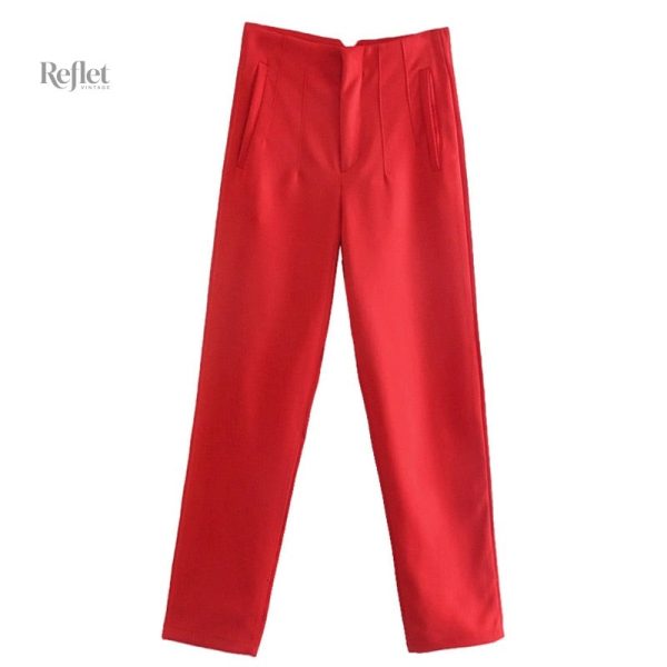 Pantalon à rayures vintage femme