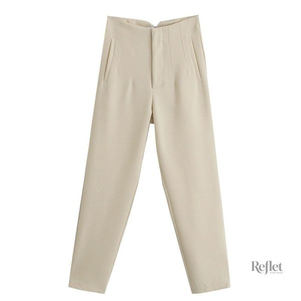 Pantalon large femme vintage