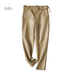 Pantalon vintage femme ceinturé