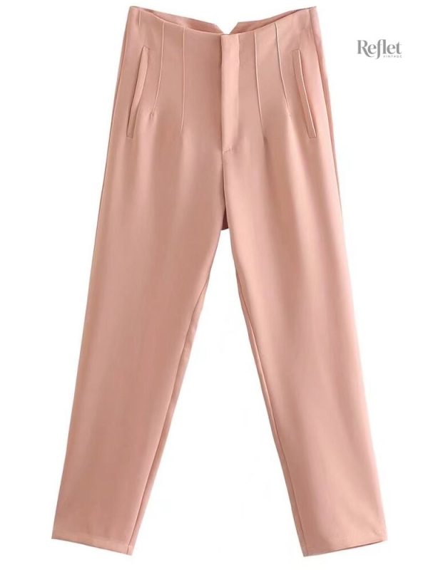 Pantalon vintage décontracté pour femme