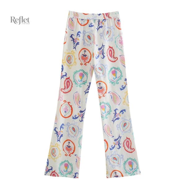 Pantalon rétro féminin, idéal pour un look décontracté