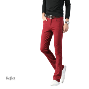 Pantalon vintage, coupe masculine tendance années 70