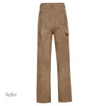 Pantalon rétro kaki pour un look féminin