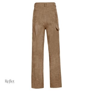 Pantalon rétro kaki pour un look féminin