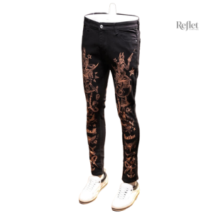 Pantalon Jean Moto Vintage pour Homme