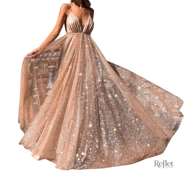 Robe de bal de promo avec design raffiné et chic