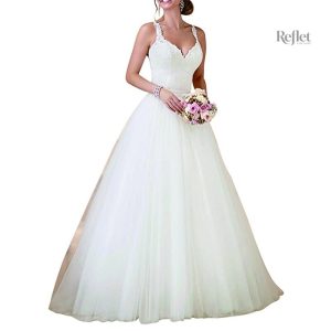 Veste assortie pour robe de mariée style princesse