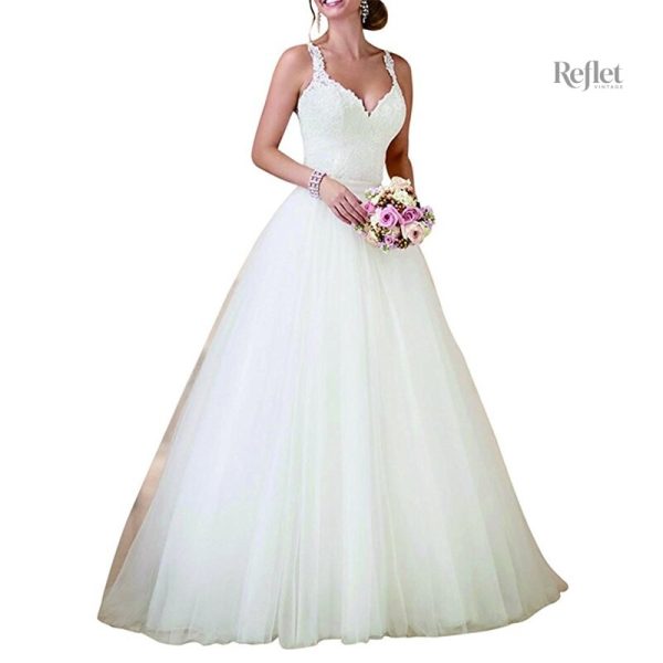 Veste assortie pour robe de mariée style princesse