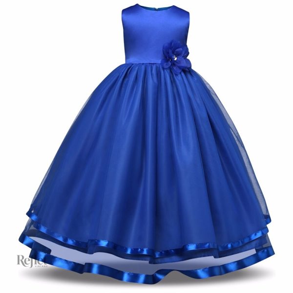 Robe fille style princesse avec jupette bouffante