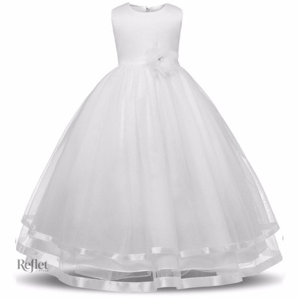 Détails raffinés de la robe princesse pour enfant