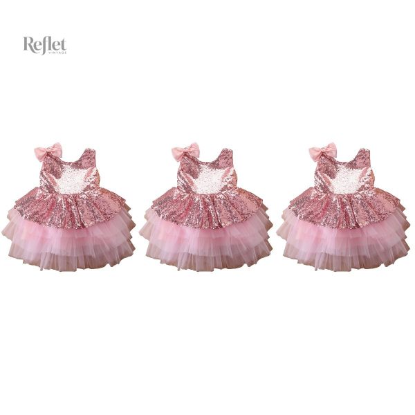 Tenue de fête pour petites princesses en rose