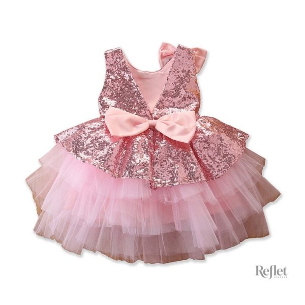 Robe fille style princesse avec détails charmants