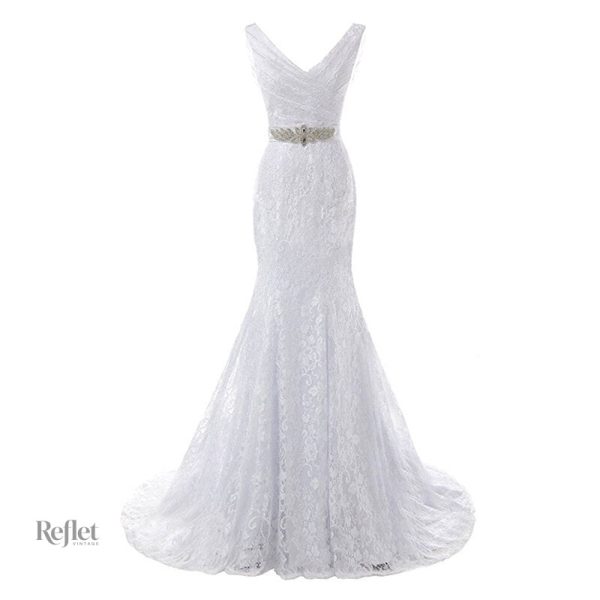 Robe de mariage princesse ornée de détails délicats et raffinés