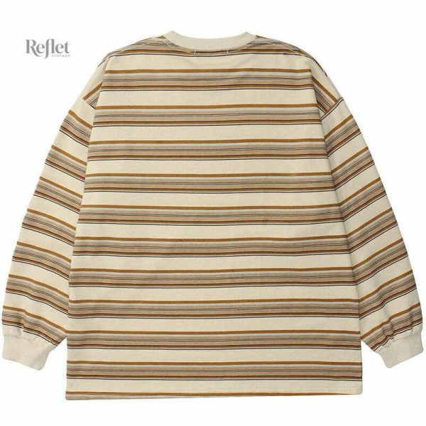 Sweat à rayures rétro féminin