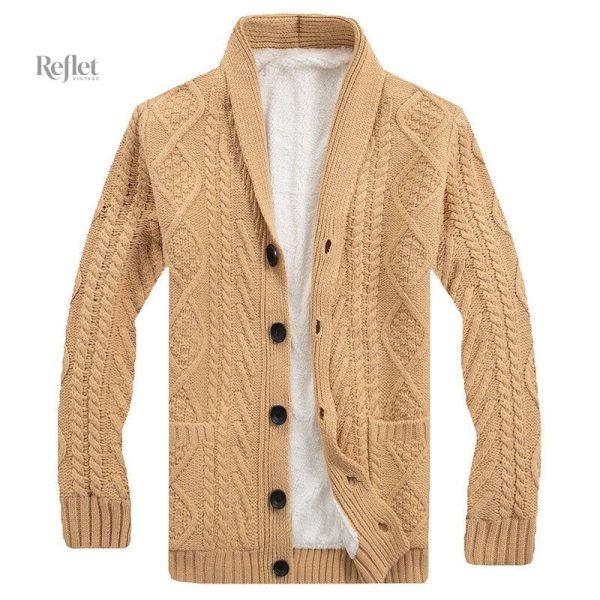 pull-beige-homme-oversize-vintage-1 Pull oversize beige vintage pour homme