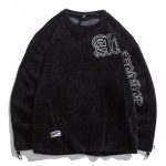 Pull vintage blanc en coton pour homme
