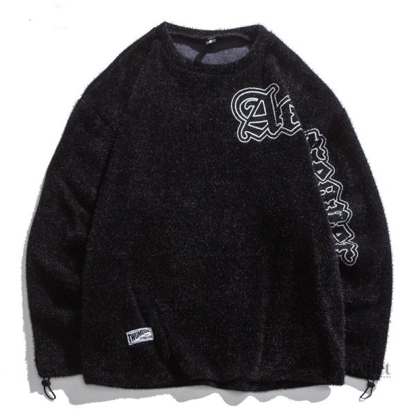 pull-blanc-en-coton-vintage-homme-1 Pull vintage blanc en coton pour homme