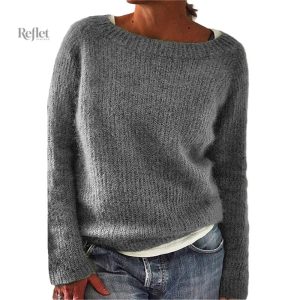 Pull Vintage Femme en couleur bleu marine élégante