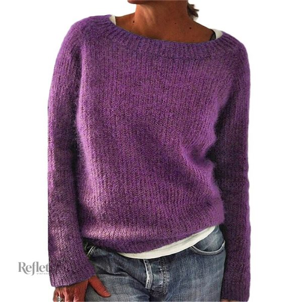 Pull Femme Style Vintage en bleu marine