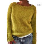 Pull bleu marine pour un style vintage féminin