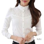 Pull vintage chemise pour femme au style rétro