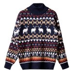 Pull vintage rembourré pour homme