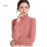 Pull col roulé élégant en laine pour femmes
