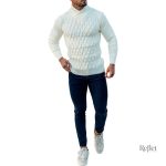 Pull homme à col roulé vintage
