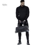 Pull homme style vintage col roulé