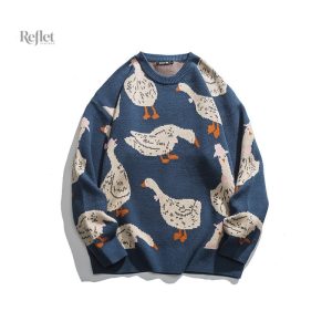 Pull en coton pour homme, look vintage