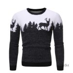 Pull vintage homme pour Noël avec motifs festifs