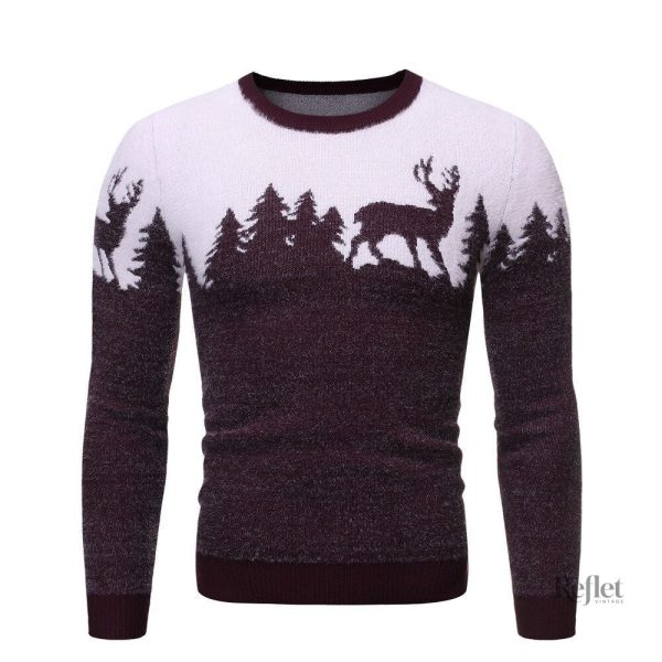 Pull de Noël pour homme, look rétro et festive
