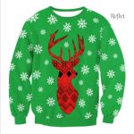 Pull homme avec motifs festifs, style vintage