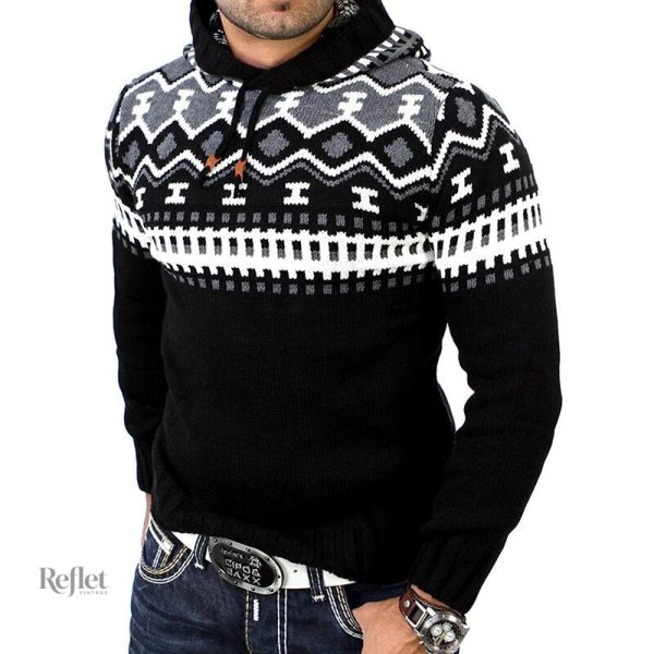Pull homme, design classique en laine