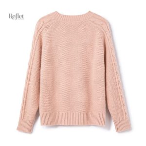 Pull vintage femme en mail doux et confortable