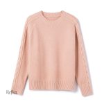 Pull en mail avec style rétro pour femme