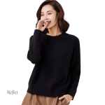 Pull vintage femme en mail avec motifs uniques