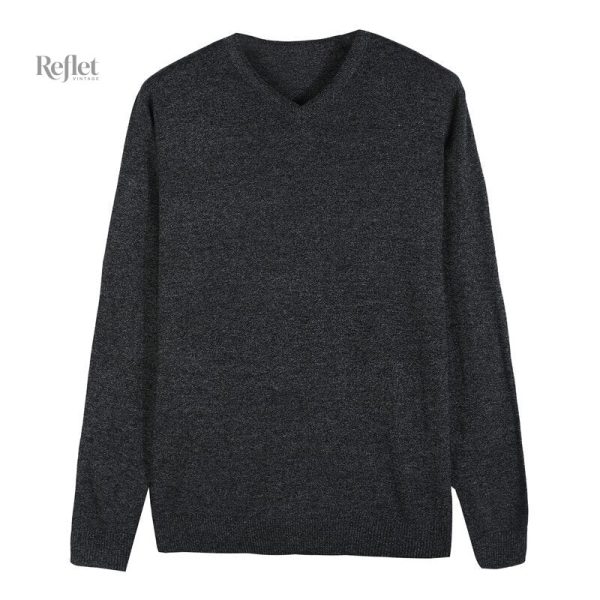 Pull rétro pour homme, couleur bleu marine
