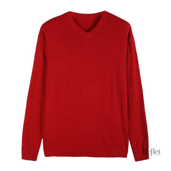 Pull en v pour homme, style vintage classique