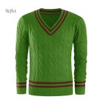 Pull en v vintage homme en coton doux