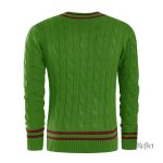 Pull vintage homme élégant avec col en V
