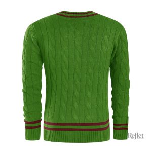 Pull vintage homme élégant avec col en V
