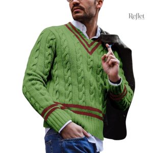 Veste en tricot vintage pour homme