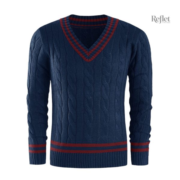 Pull décontracté en V pour homme