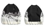 Pull tendance femme, inspiration neige vintage