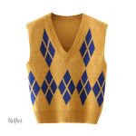 Pull vintage femme sans manche élégant et stylé